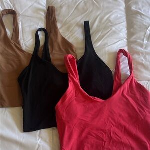 Set of three Lululemon Align tanks